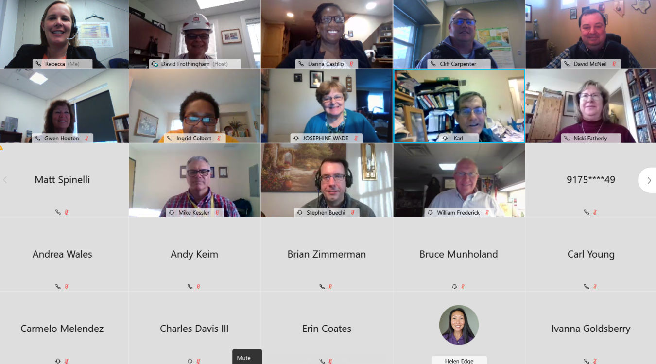 A virtual group photo from the Fifth Annual USACE and FUSRAP Joint Meeting. 
