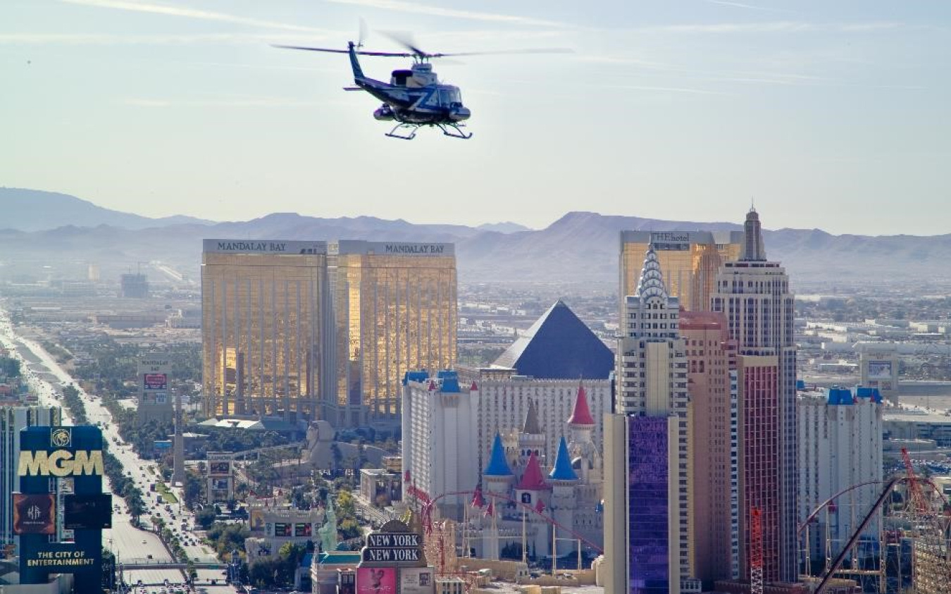 AMS Helicopter over Las Vegas