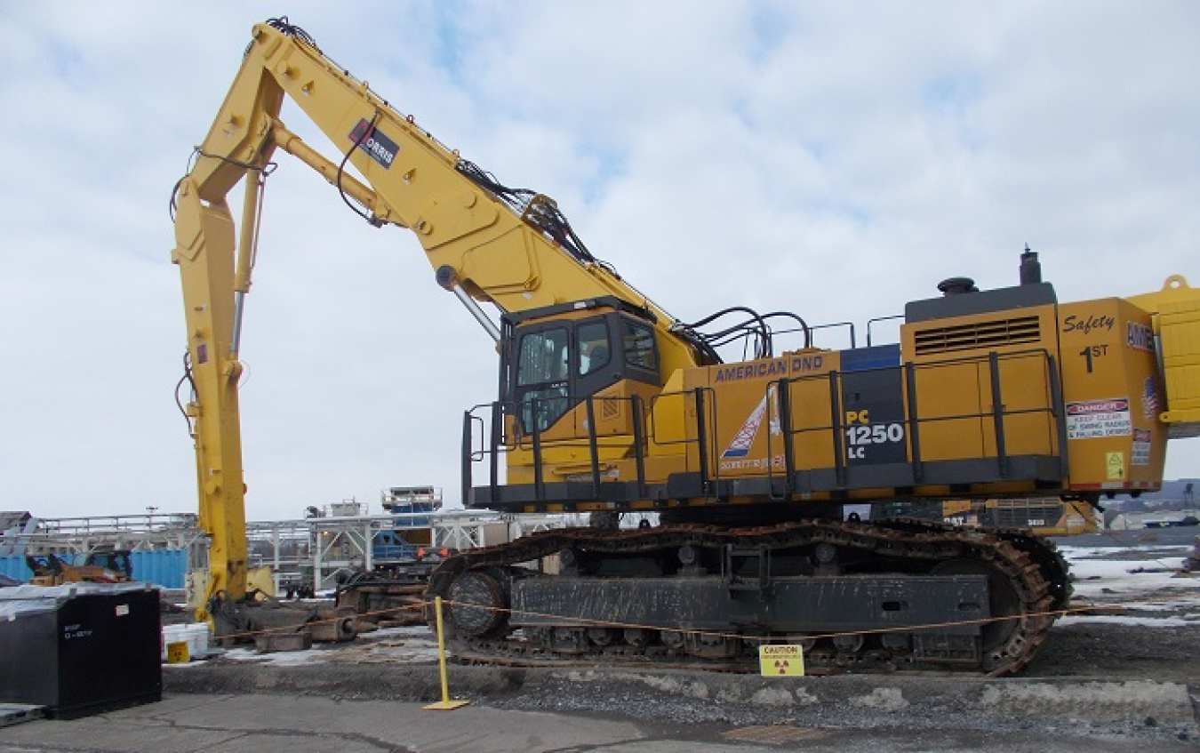 Crews at the West Valley Demonstration Project (WVDP) installed a tilt cab to an excavator, which will enable the operator to view high-reach areas by tilting the cab upward during demolition, improving safety, efficiency, and productivity.