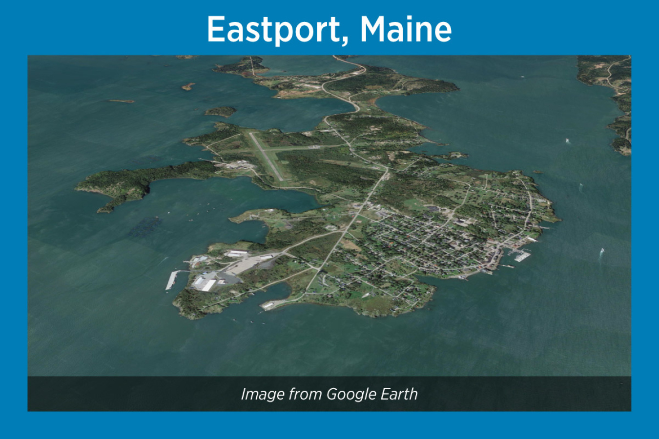 Eastport, Maine, Satellite Image