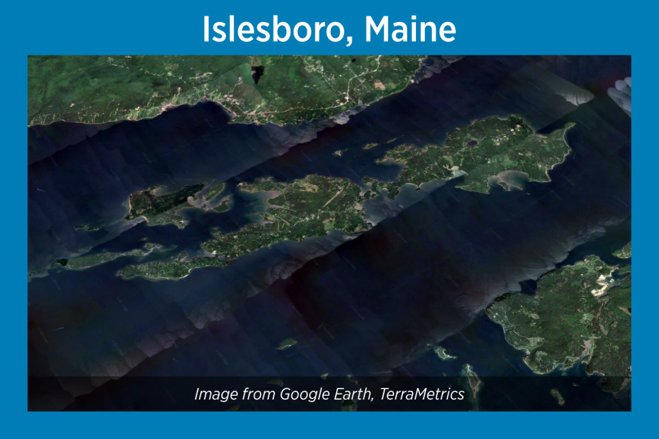 Islesboro, Maine, Satellite Image