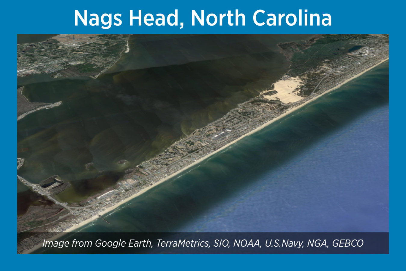 Nags Head, North Carolina, Satellite Image