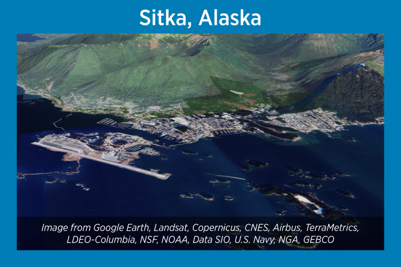 Sitka, Alaska, Satellite Image