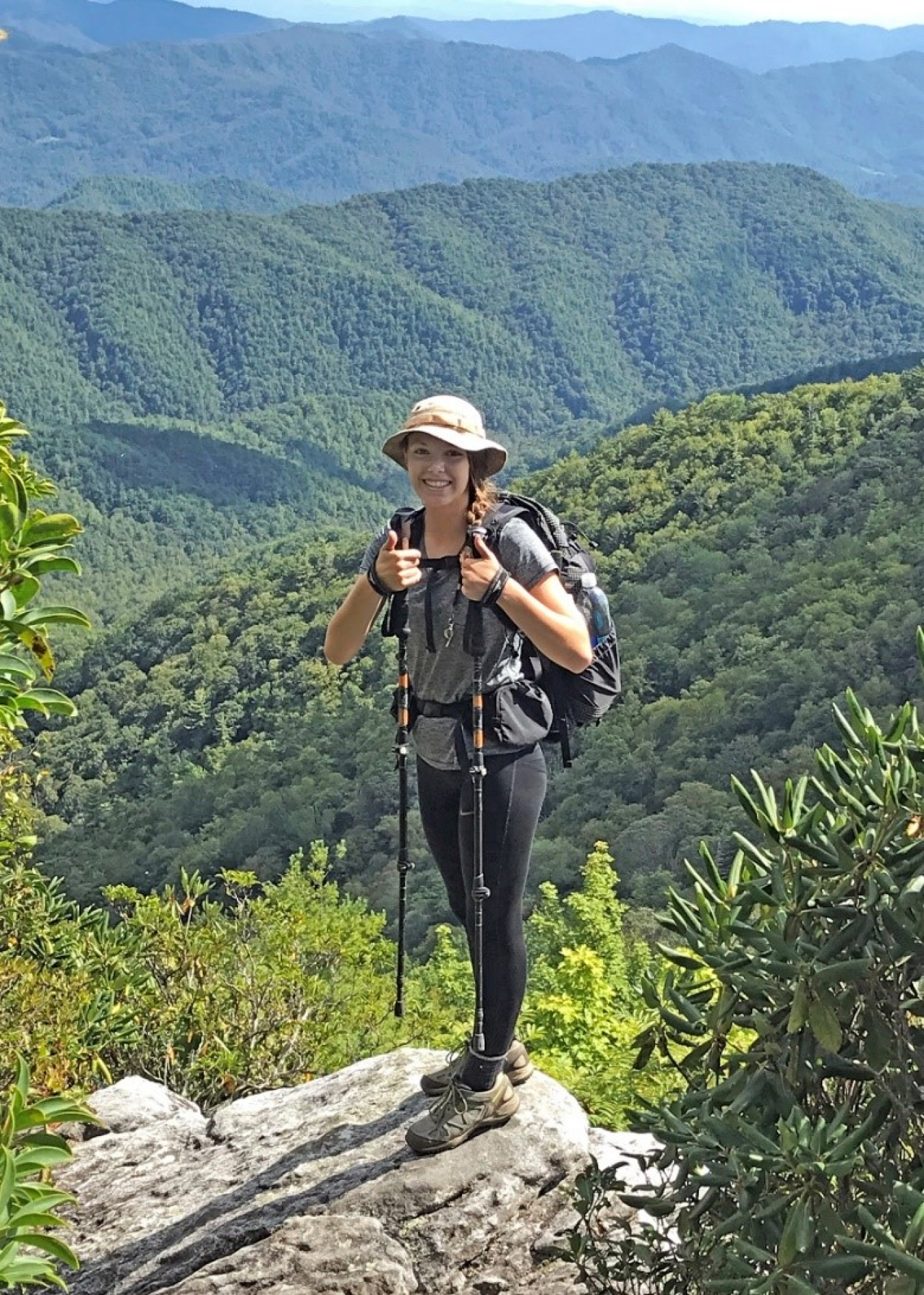 Reagan Houck and father, Bob, average at least 40 miles per trip while using social distancing to hike the Appalachian Trail together in sections during the COVID-19 pandemic.