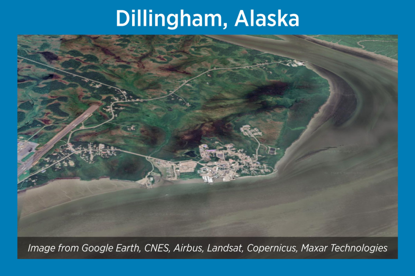 Dillingham, Alaska, Satellite Image