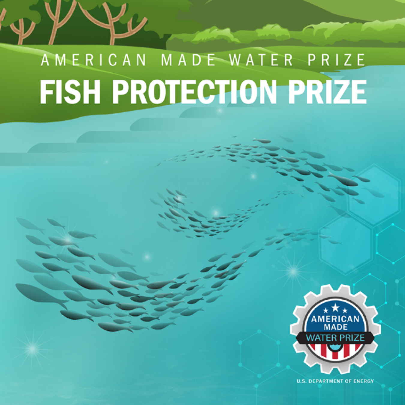 Branding badge for the Fish Protection prize.