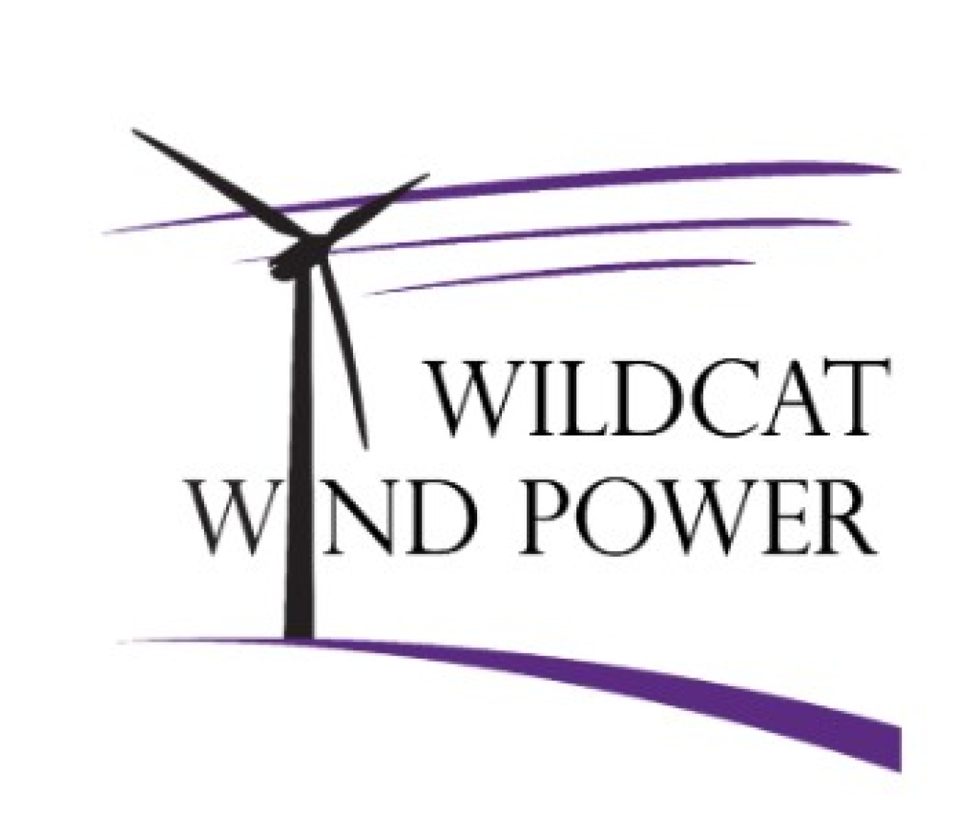 Illustration of wind and a turbine.