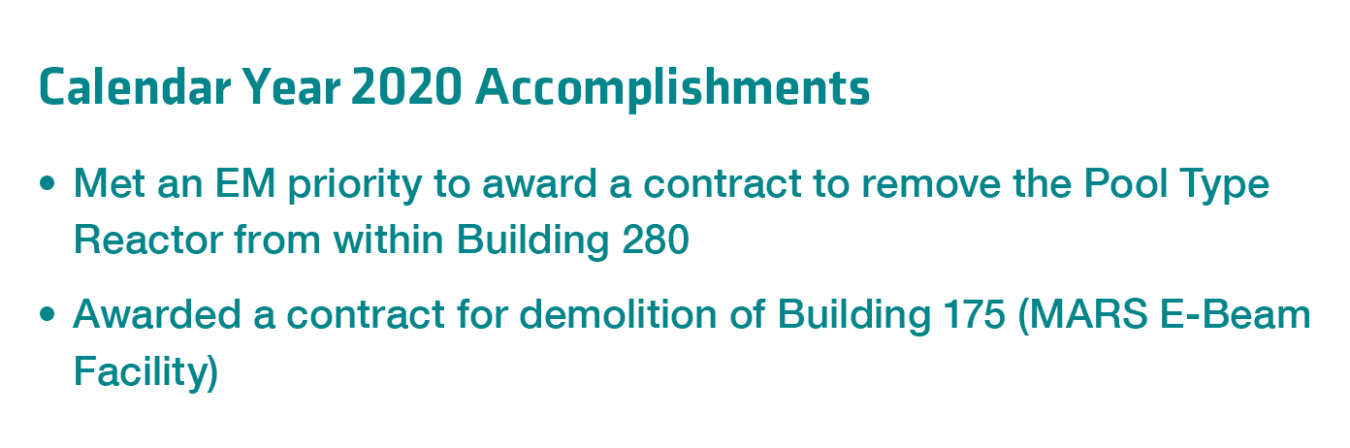 LLNL Calendar Year 2020 Accomplishments