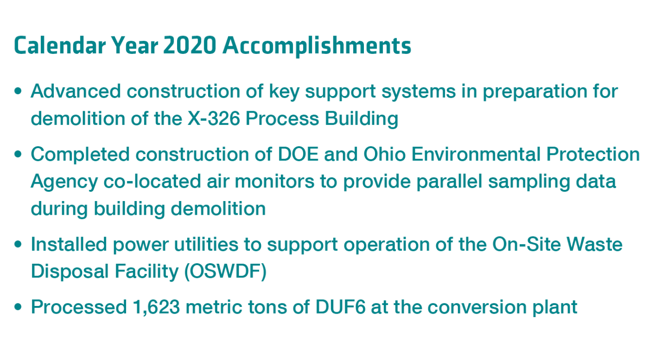 Portsmouth Calendar Year 2020 Accomplishments