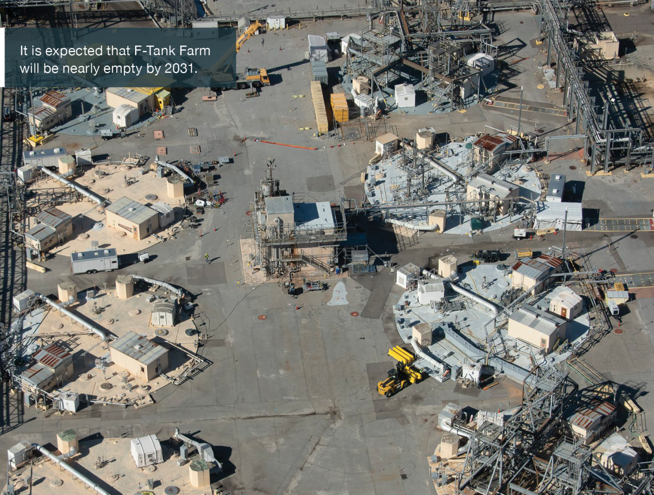 It is expected that F-Tank Farm will be nearly empty by 2031.