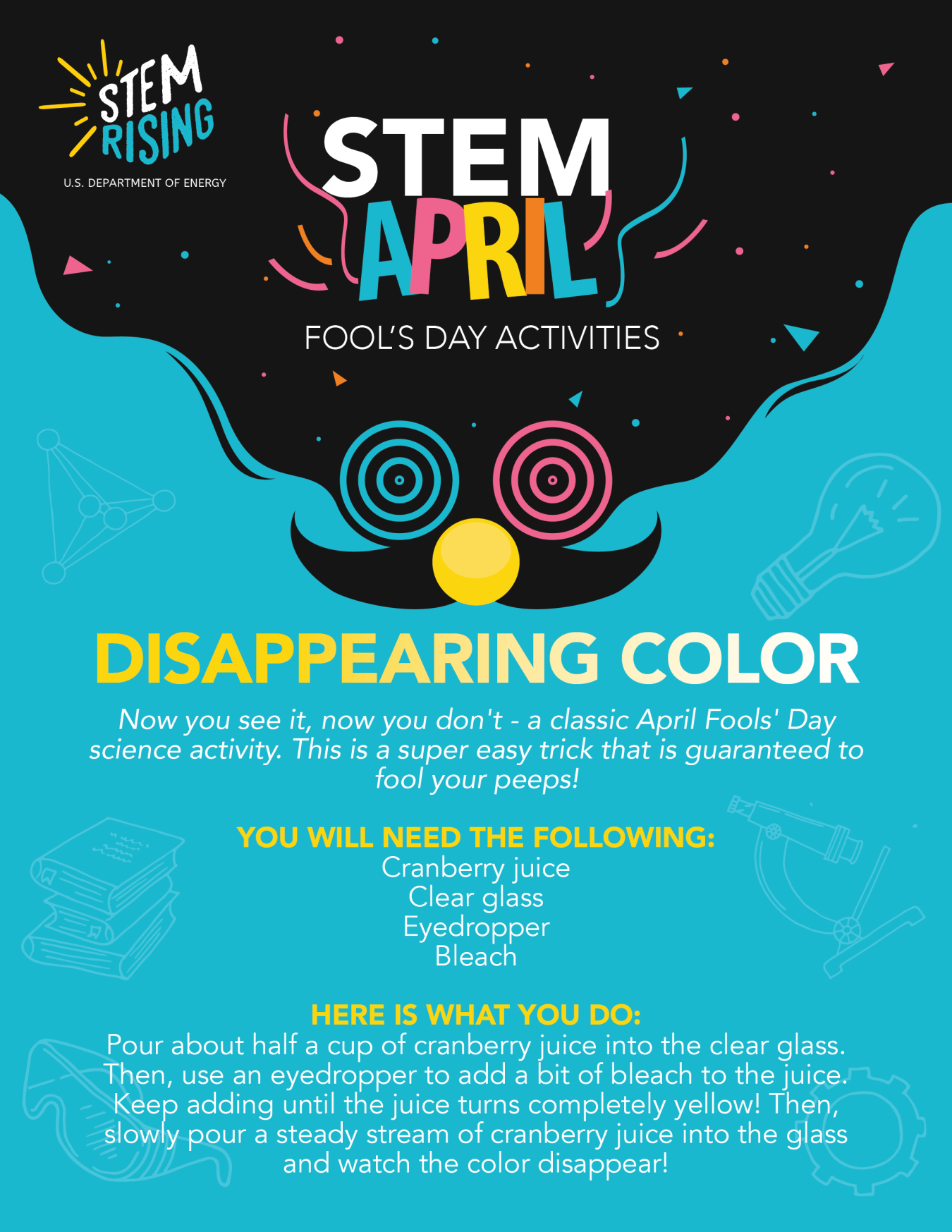 A STEM April Fool's Day activity. 