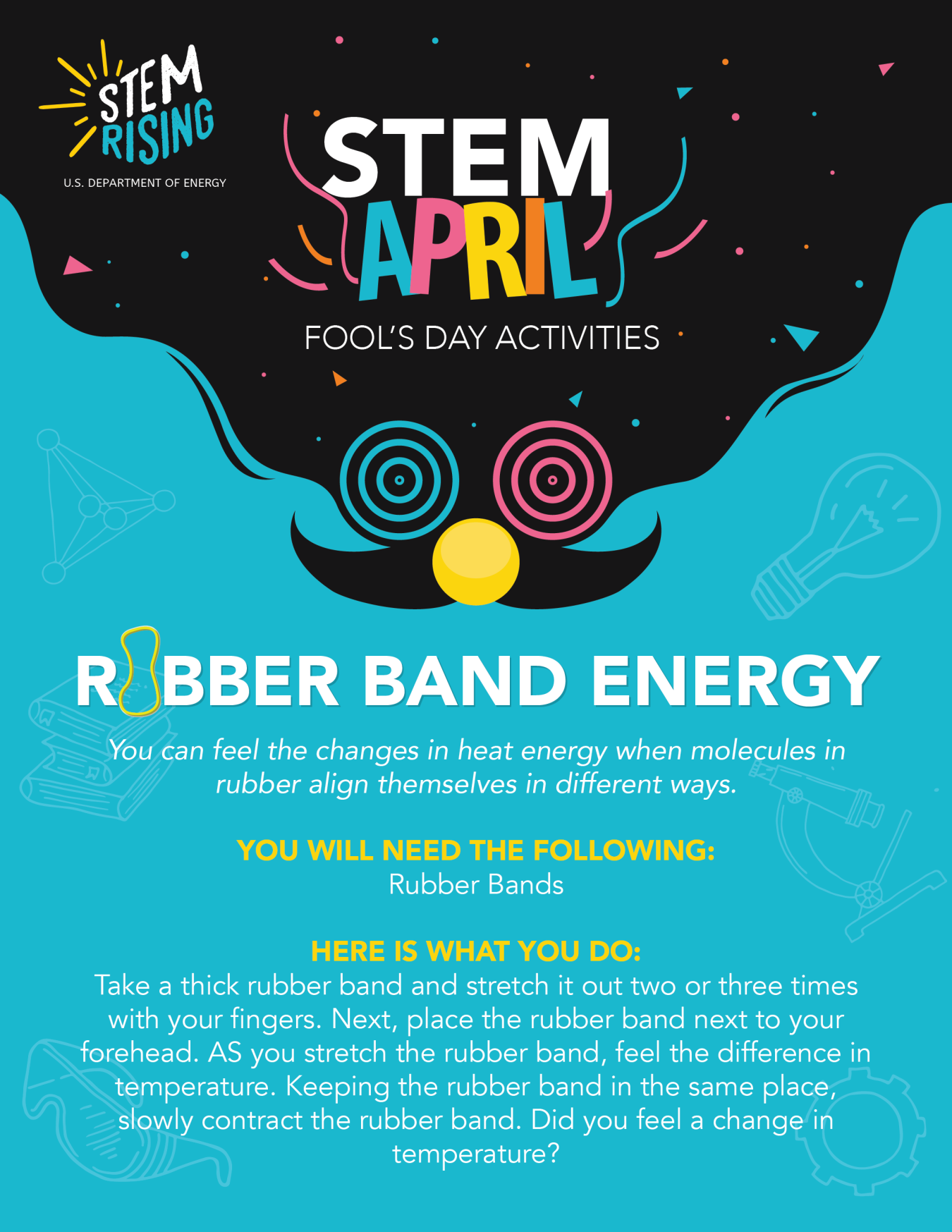 A STEM activity for students about heat and energy for April Fool's Day.