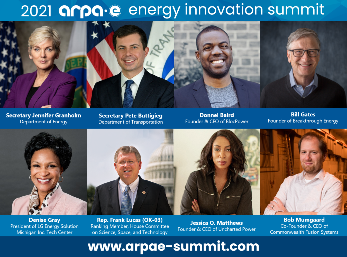ARPA-E Summit 2021 speakers list