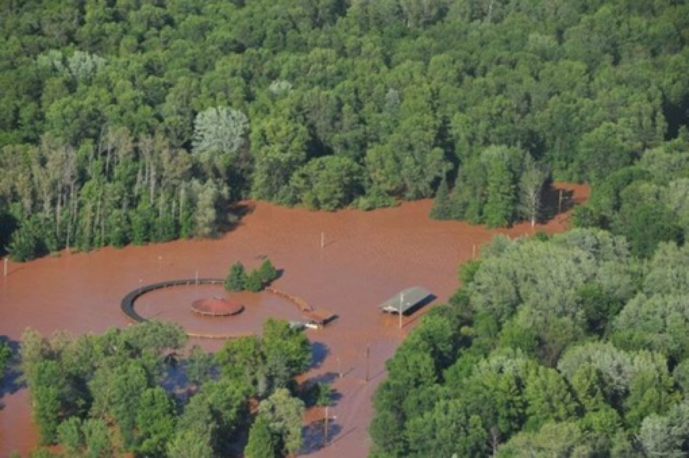 Severe flooding of Bad River Band property.