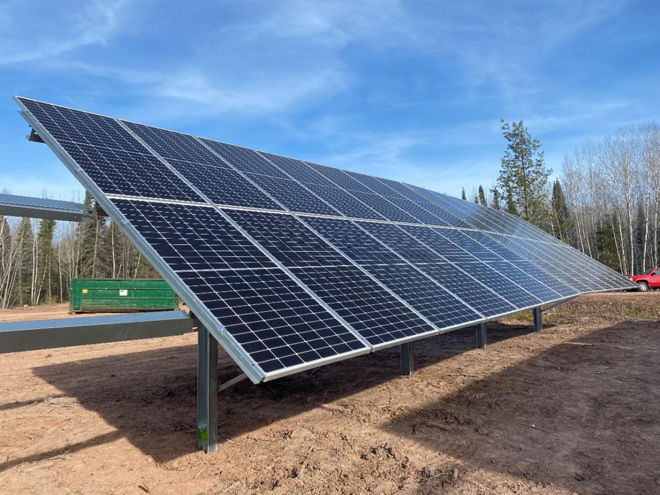 Solar panels on Bad River.