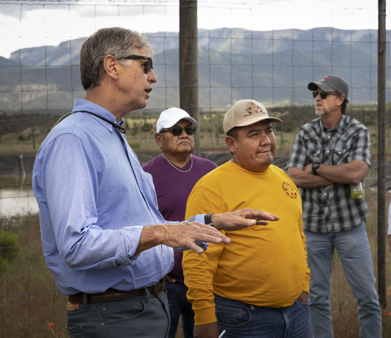 LM and tribal partners touring LM’s Rifle, Colorado, Disposal Site during a 2019 Navajo-Hopi-DOE Quarterly Technical Exchange Meeting.