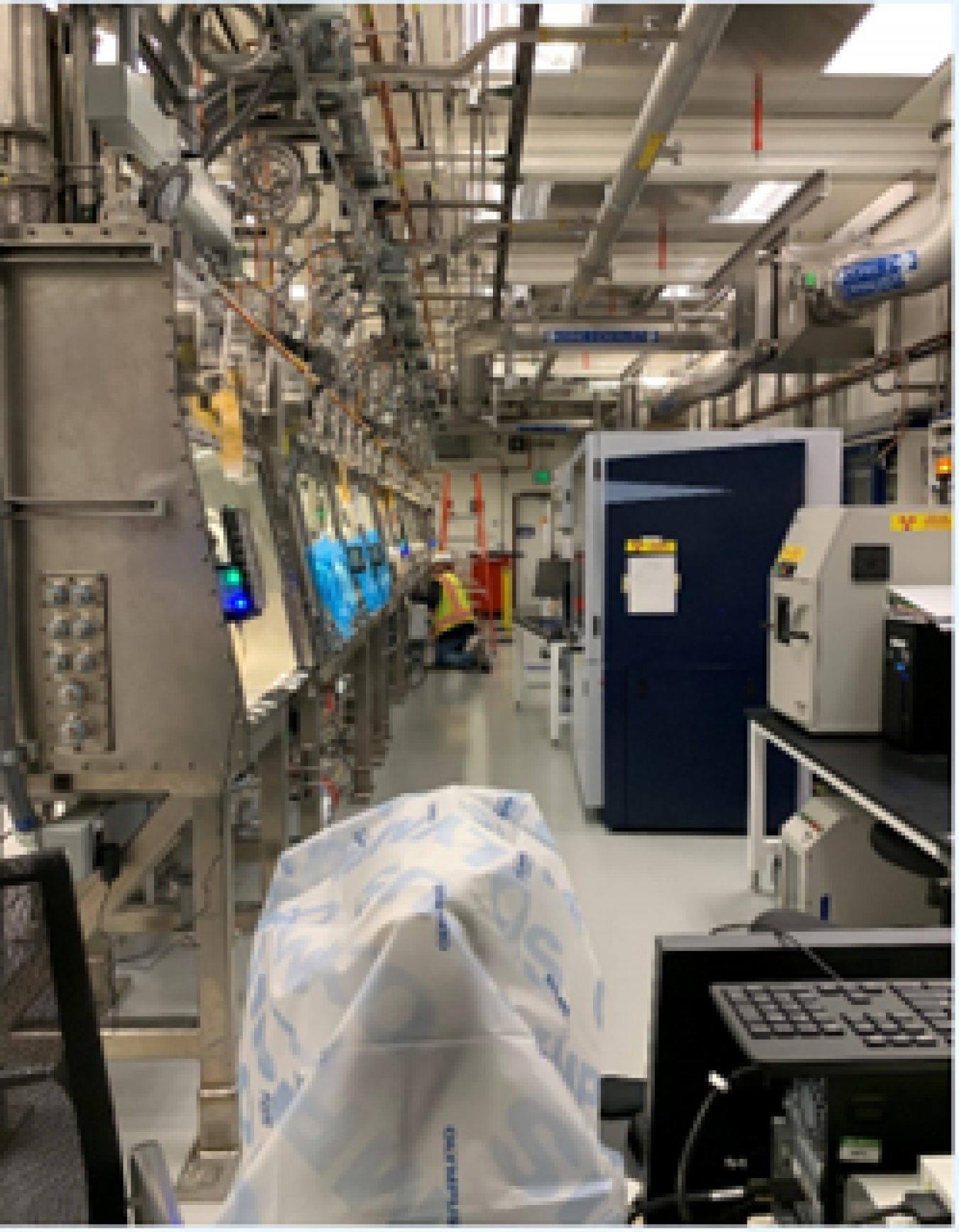 Equipment used to work with radioactive materials in the Radiological Laboratory Utility Office Building