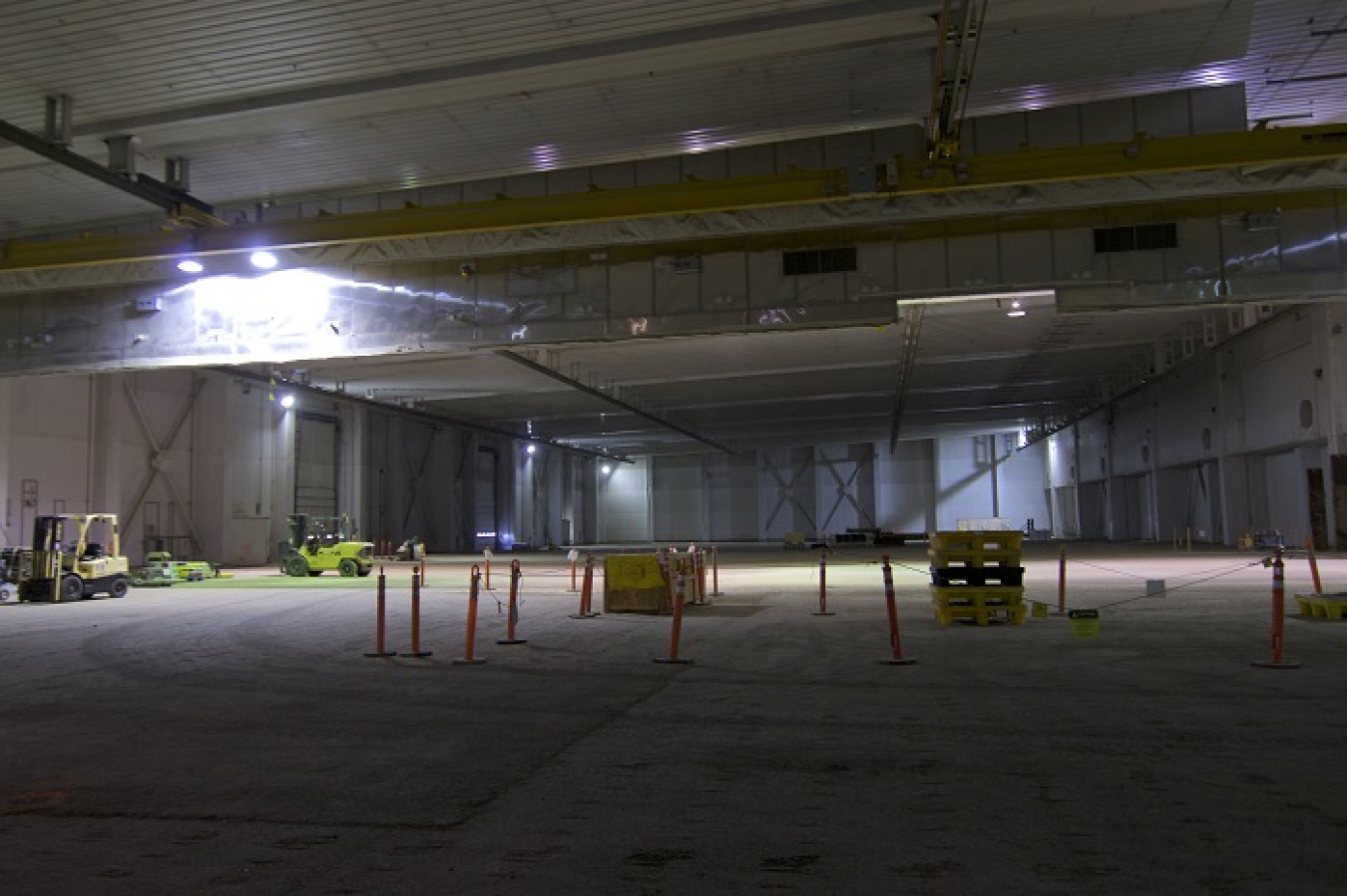 A view of the interior of the 316,000-square-foot Transuranic Storage Area/Retrieval Enclosure, which will soon be closed under federal and state regulations.