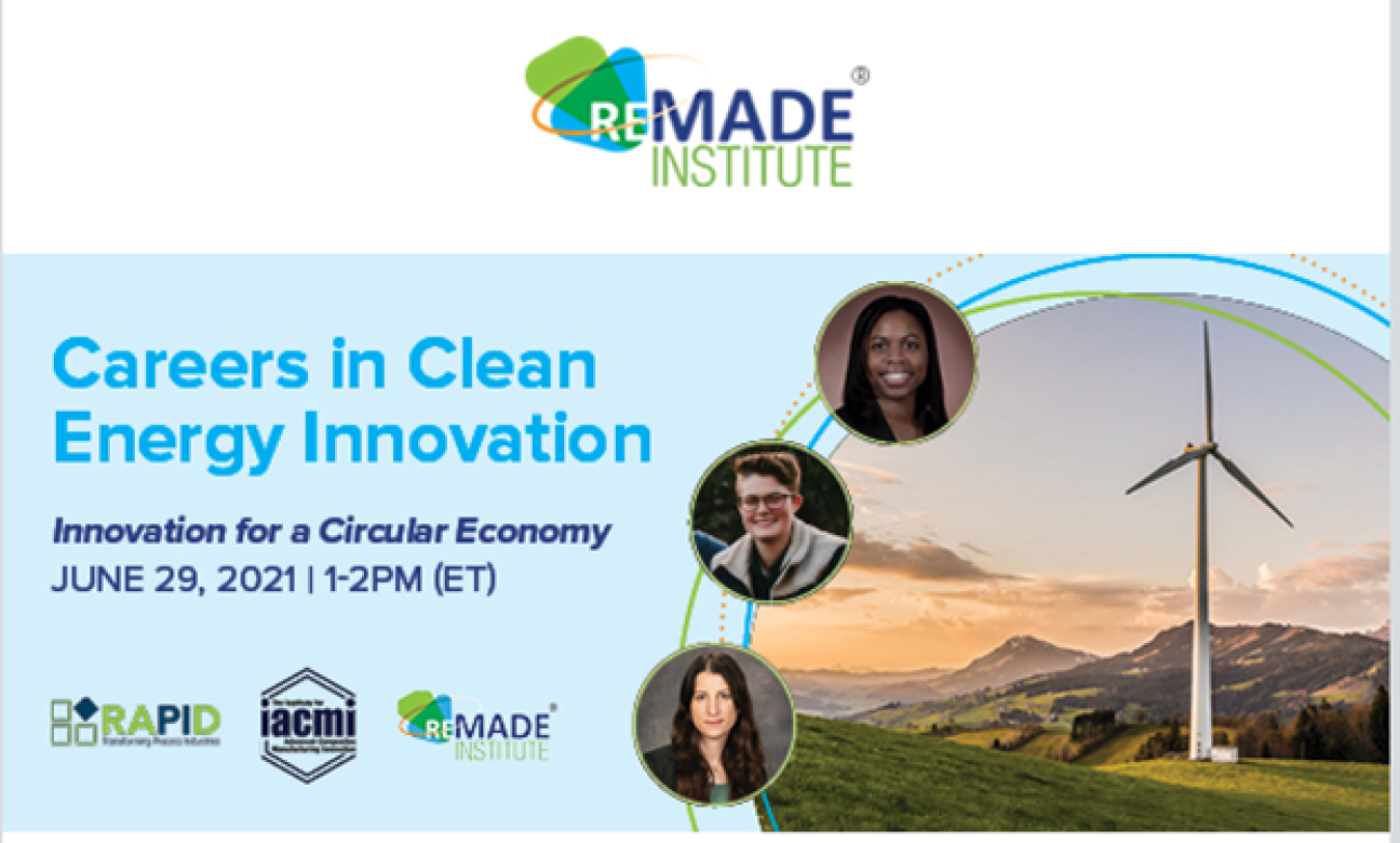 Careers in Clean Energy Innovation June 29, 1-2PM EST