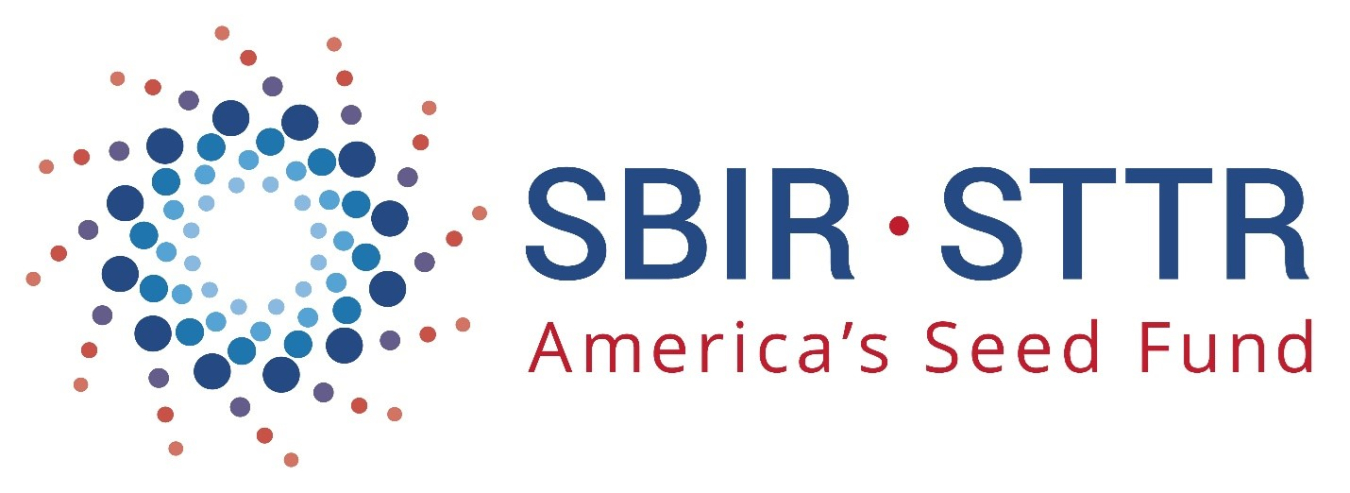 SBIR STTR starburst logo, also with the words "America's Seed Fund."