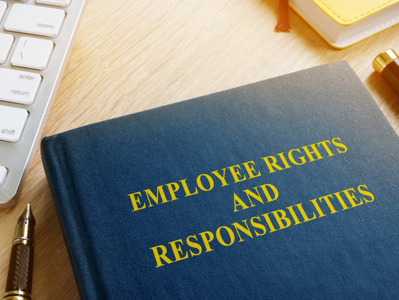 Book with title Employee rights and responsibilities.