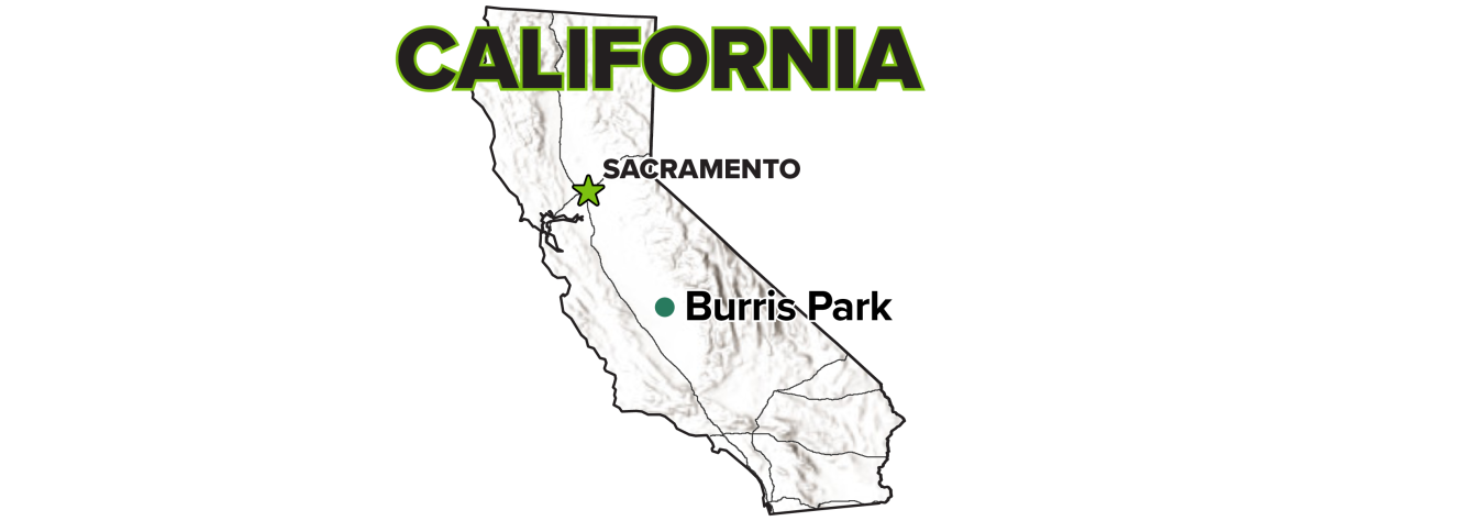 Burris Park, California, Site map.