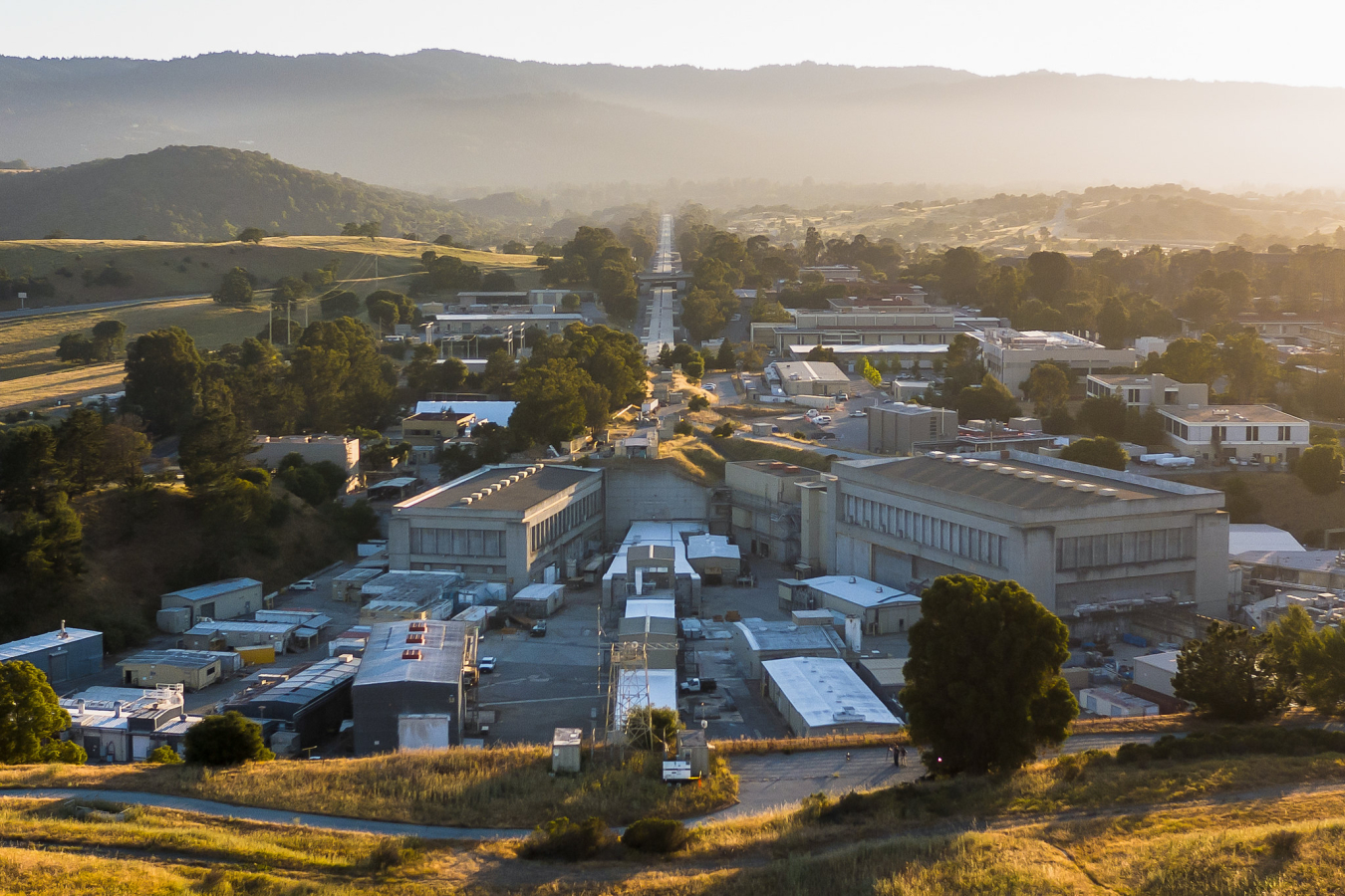 Aerial shot of SLAC Lab