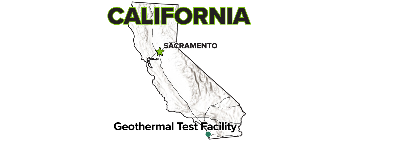 Geothermal Test Facility, California, Site map.