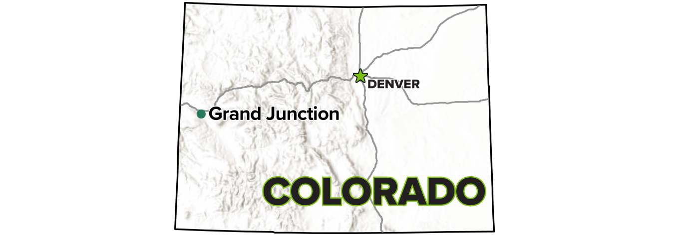 Grand Junction, Colorado, Disposal and Processing Sites map.