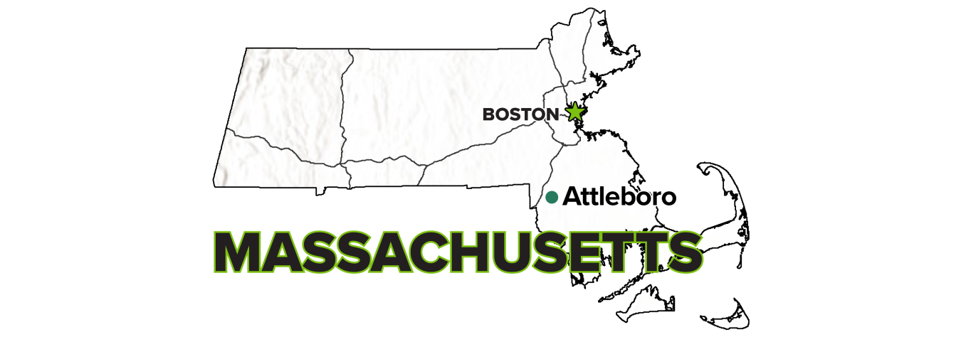 Attleboro, Massachusetts, Site map.