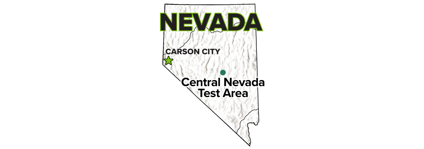 Central Nevada Test Area (CNTA), Nevada, Site map.