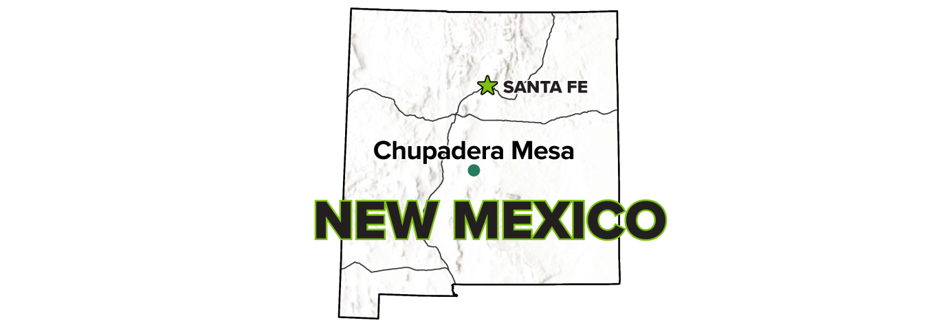 Chupadera Mesa, New Mexico, Site map.