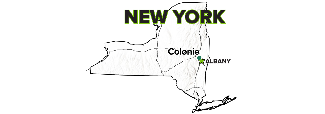 Colonie, New York, Site map.