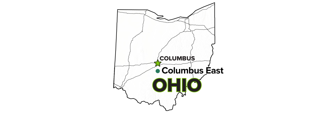 Columbus East, Ohio, Site map.
