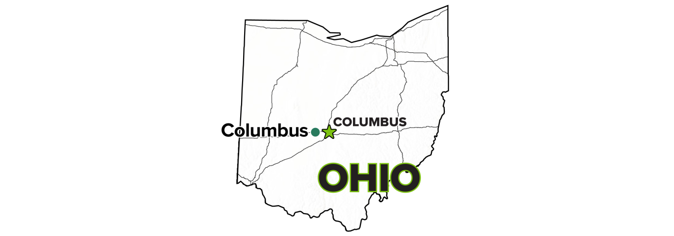 Columbus, Ohio, Sites map.