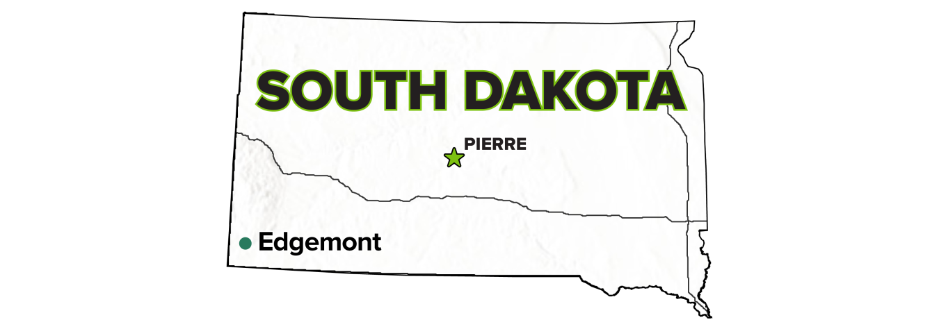 Edgemont, South Dakota, Disposal Site map.