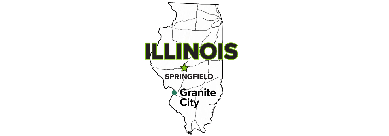 Granite City, Illinois, Site map.