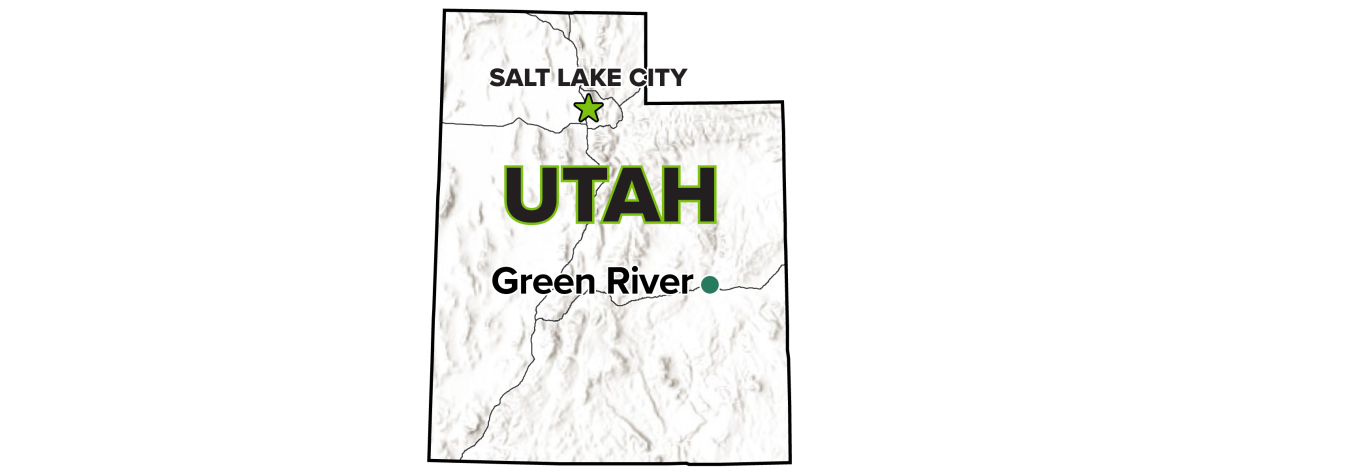 Green River, Utah, Disposal Site map.