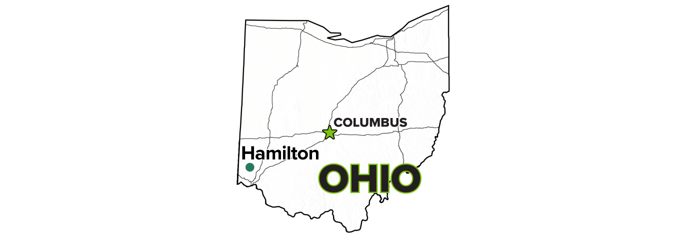 Hamilton, Ohio, Site map.