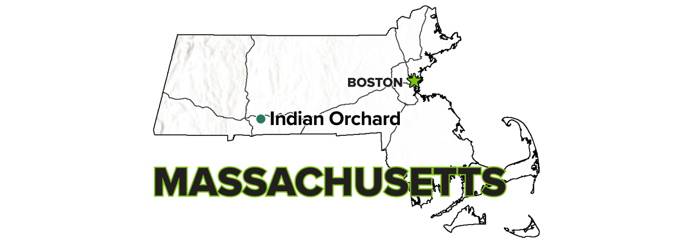 Indian Orchard, Massachusetts, Site map.