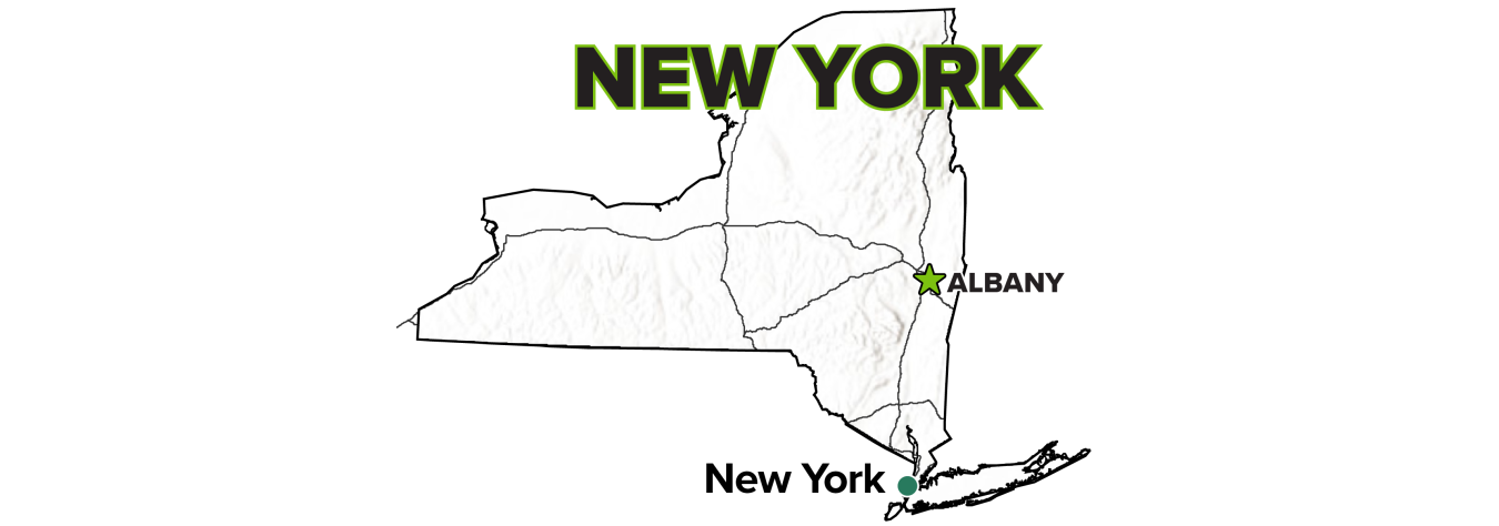 New York, New York, Site map.
