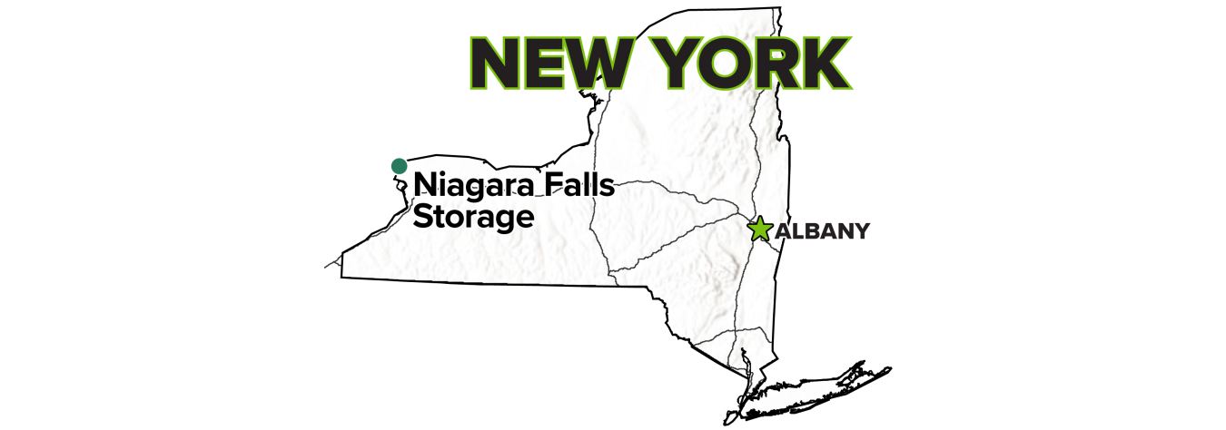 Niagara Falls Storage Site Vicinity Properties, New York, Site map.