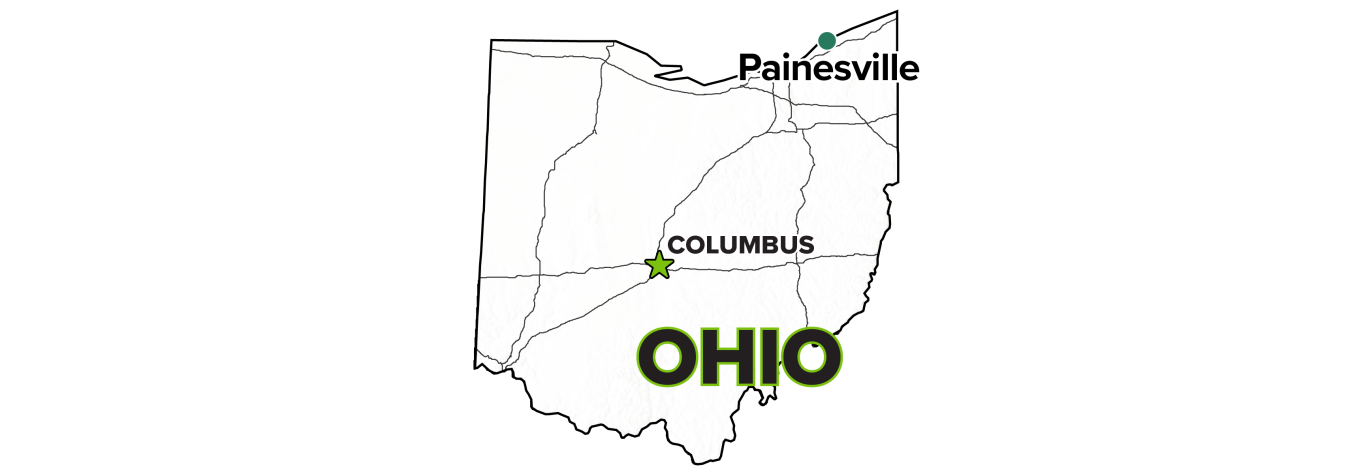 Painesville, Ohio, Site map.