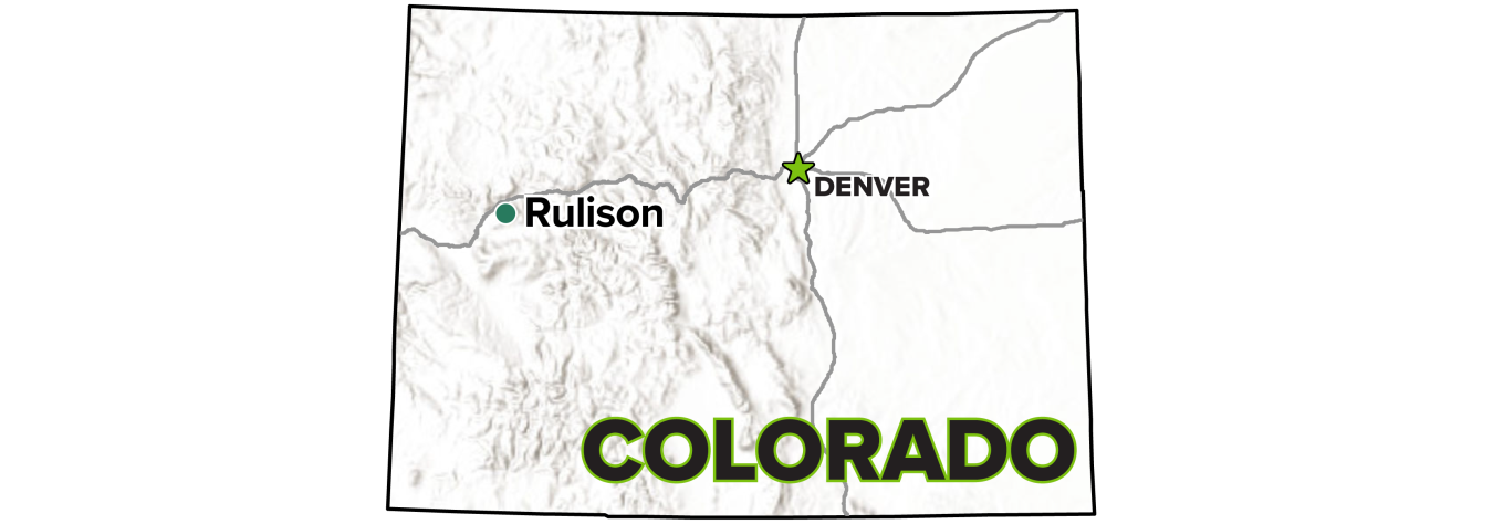 Rulison, Colorado, Site map.