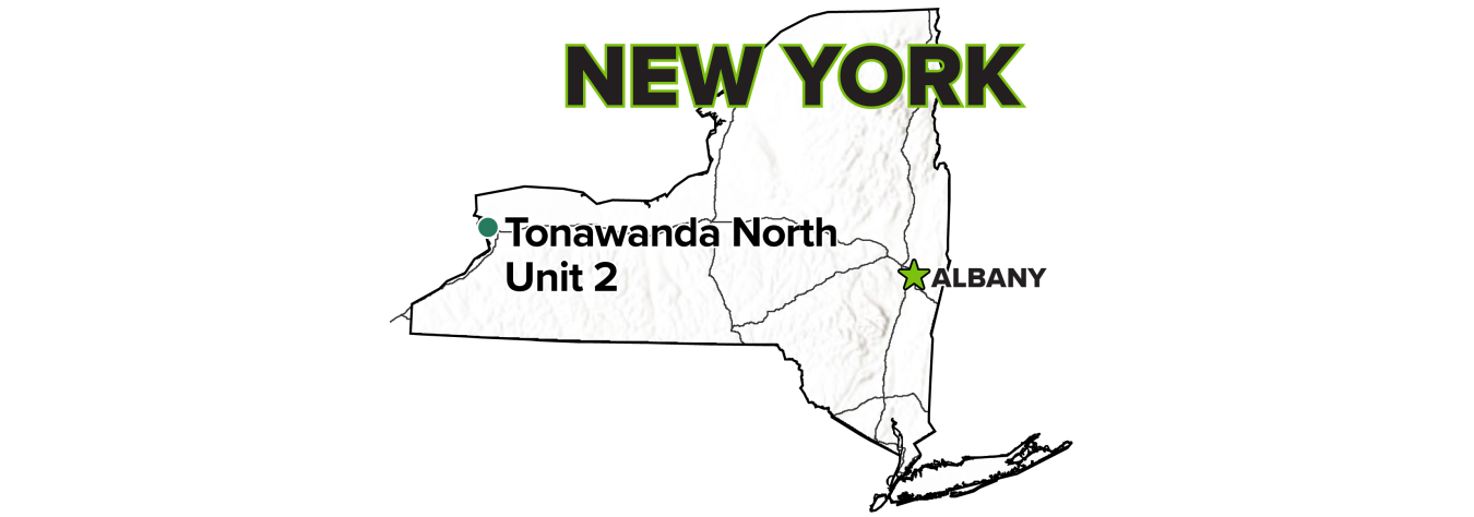 Tonawanda North, New York, Site, Unit 2 map.