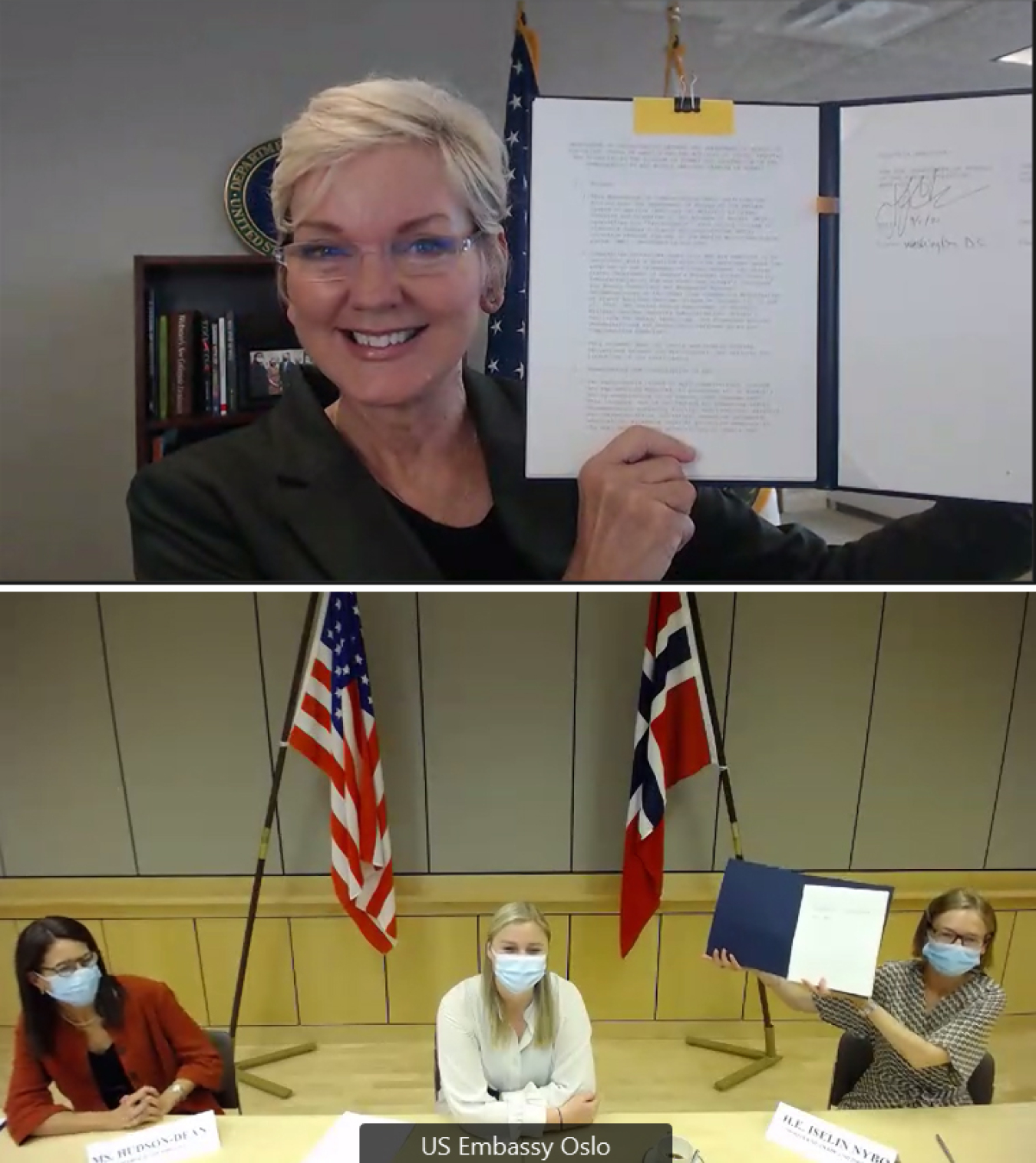 Secretary Granholm and Norwegian Minister of Trade and Industry Iselin Nybø signed an agreement to move ahead on a plan to eliminate all highly enriched uranium from Norway