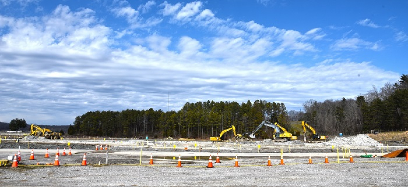 With buildings at the former Centrifuge Complex down, crews tore up the five-acre slab on which the buildings stood. Crews worked this summer to remove all concrete and replace it with clean backfill so the land can be reused.