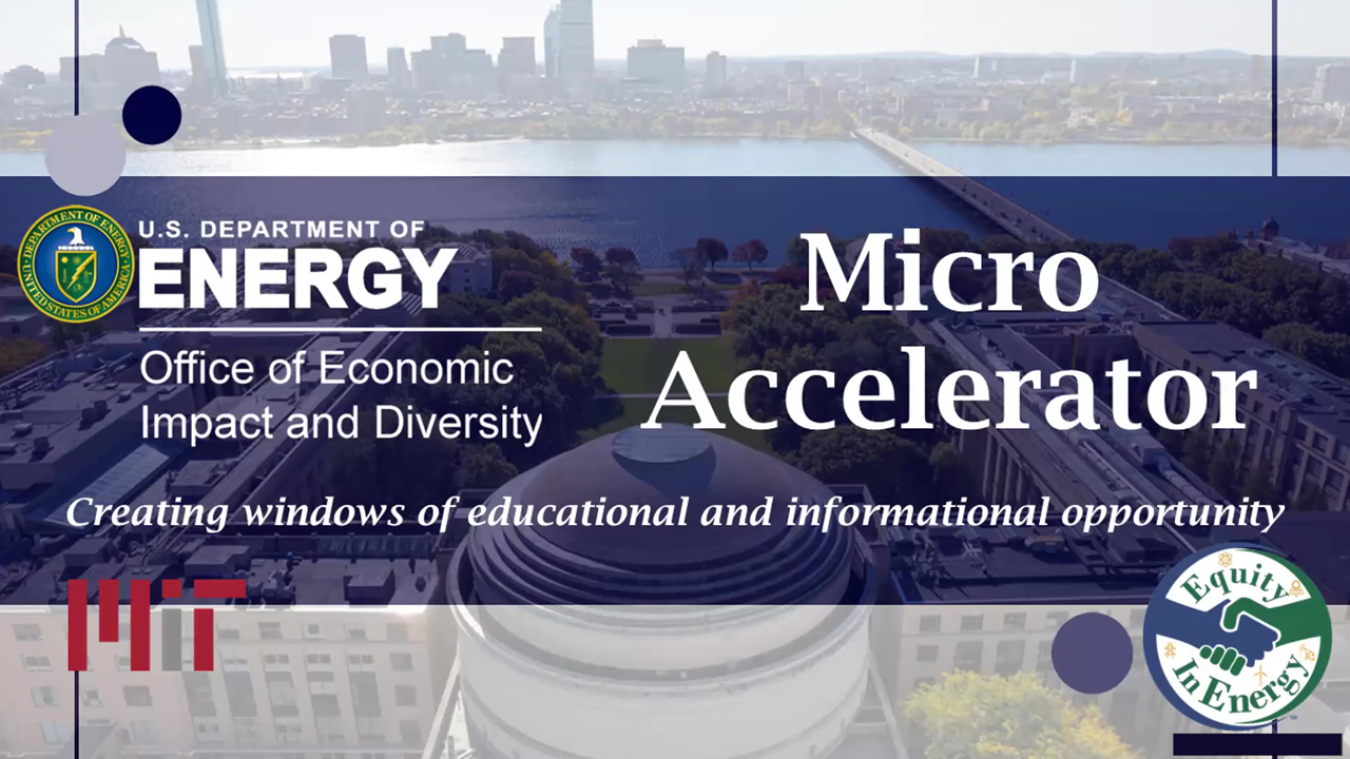 Micro-Accelerator Information Session: MIT