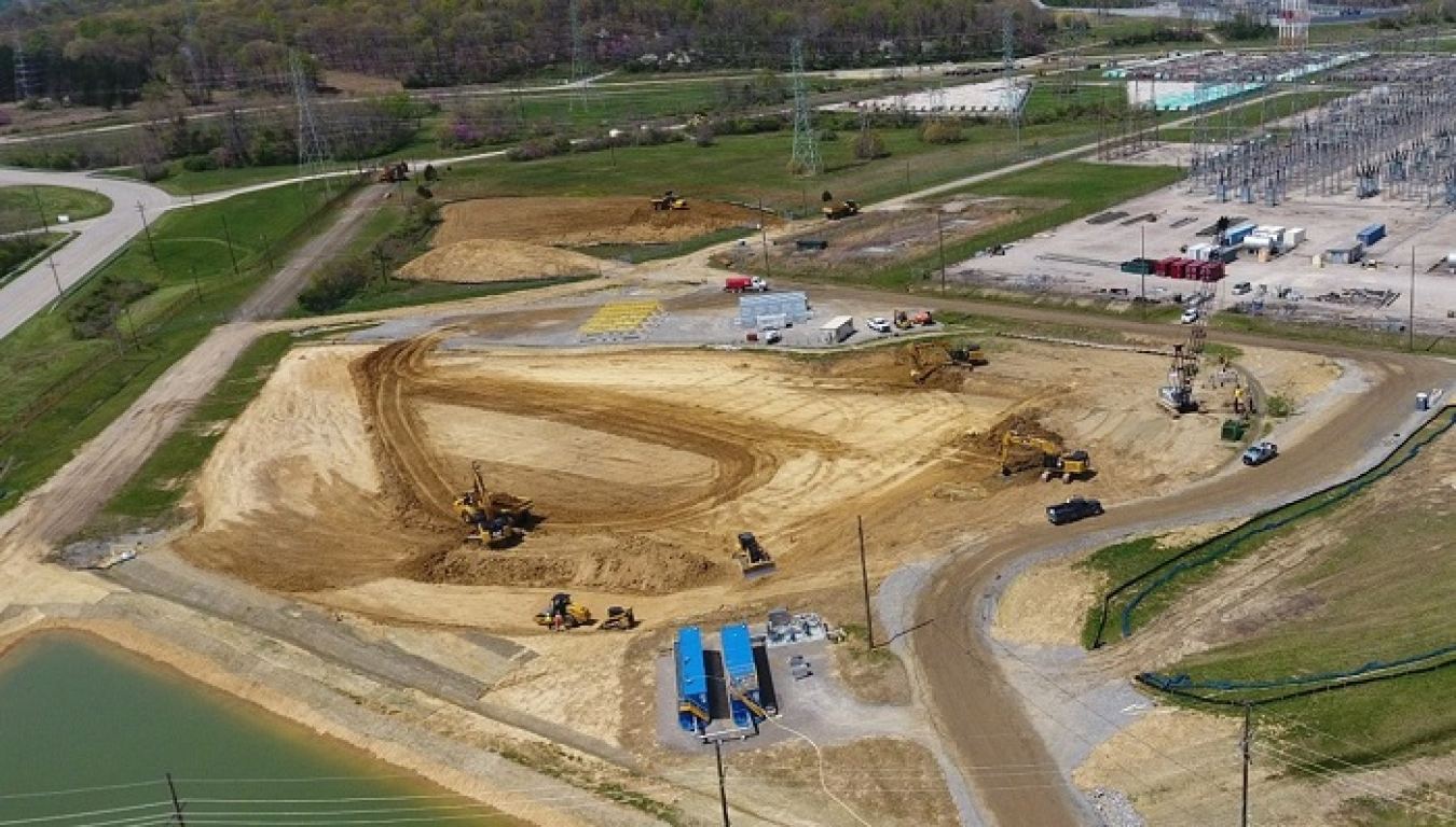 Approximately 180,000 square yards of soil will be excavated from the first of five legacy groundwater plumes and used as engineered fill in the Portsmouth Site On-Site Waste Disposal Facility to place and compact debris from the ongoing demolition of the X-326 former uranium-enrichment process building.