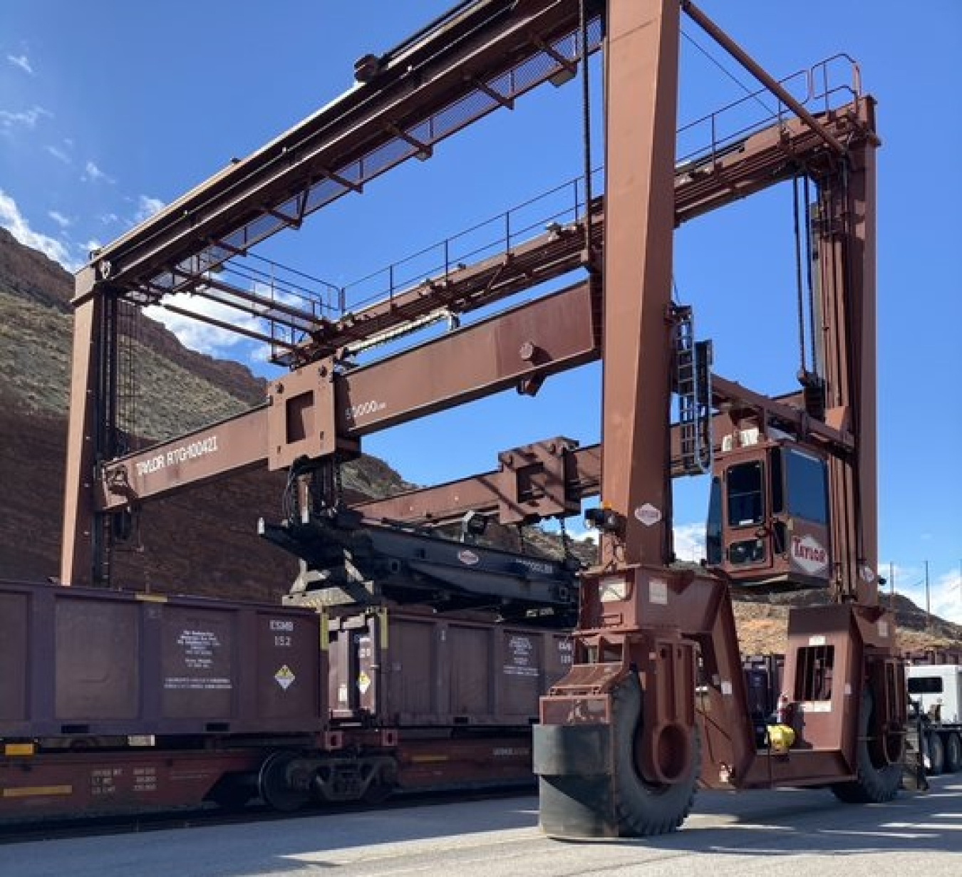 This sealed steel container of uranium mill tailings brought the Moab Uranium Mill Tailings Remedial Action Project's cumulative total to 12 million tons of tailings removed from the Moab Site for shipment to the Crescent Junction, Utah, disposal cell.